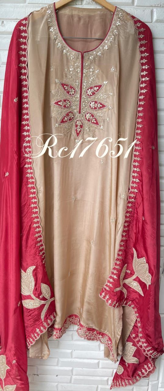 Pure silk unstitched ladies suit Rc17651