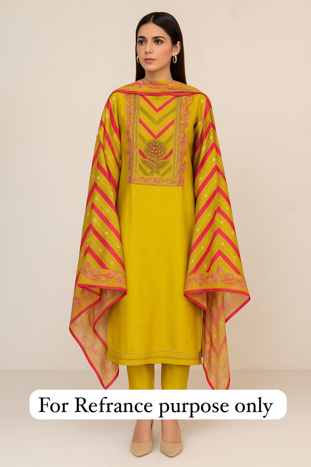 Tassar silk unstitched ladies suit Rc17640