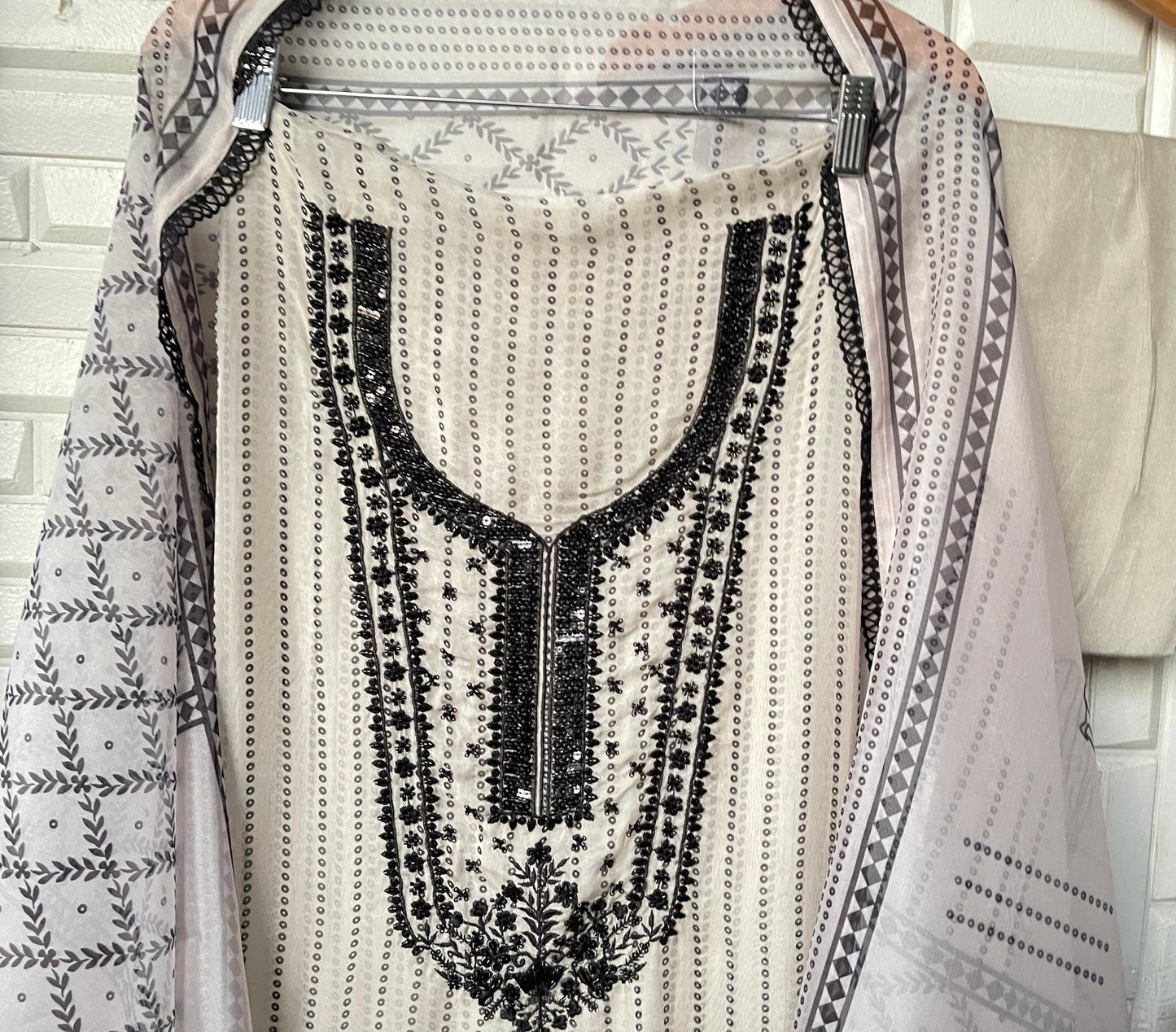 Organza unstitched ladies suit Rc17514 (b)