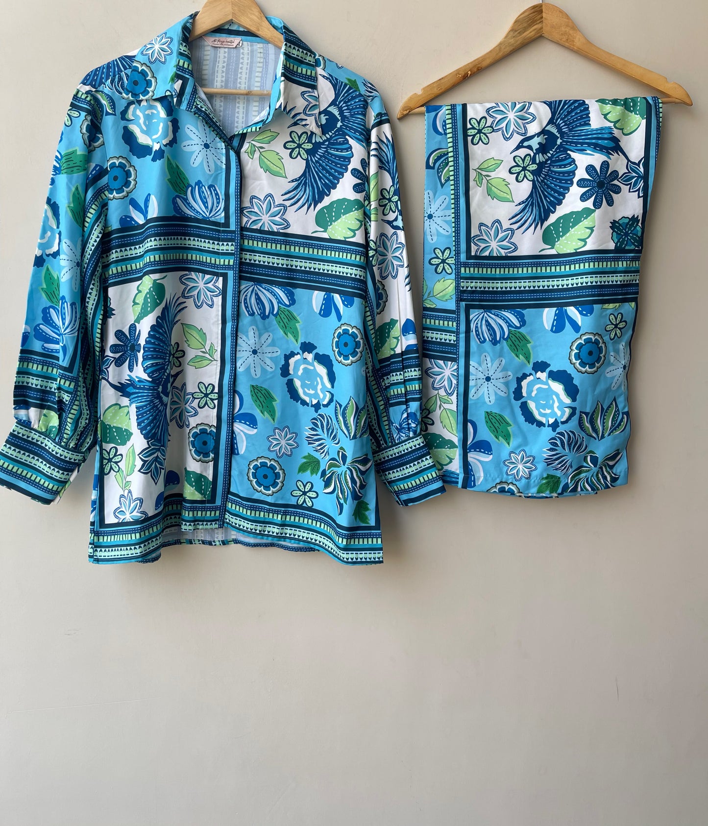 Soft muslin cotton printed stitched ladies coord set Rc19097