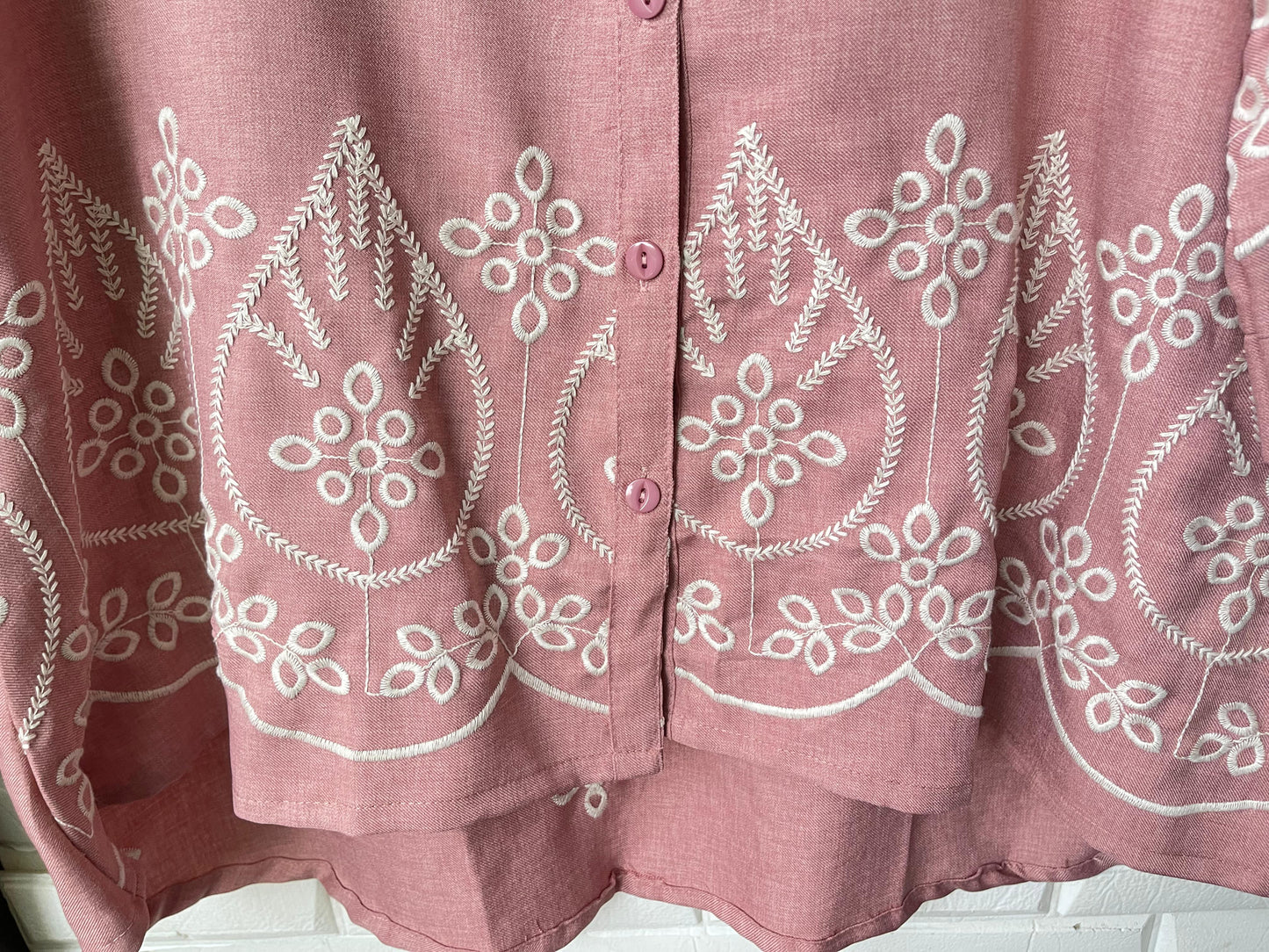 Cotton linen readymade ladies coord set Rc17358 (a)