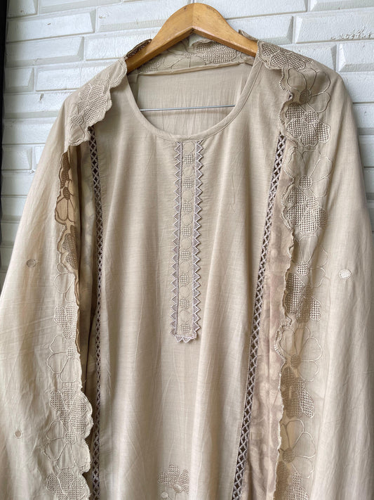 Self cotton unstitched ladies suit Rc17415 (b)