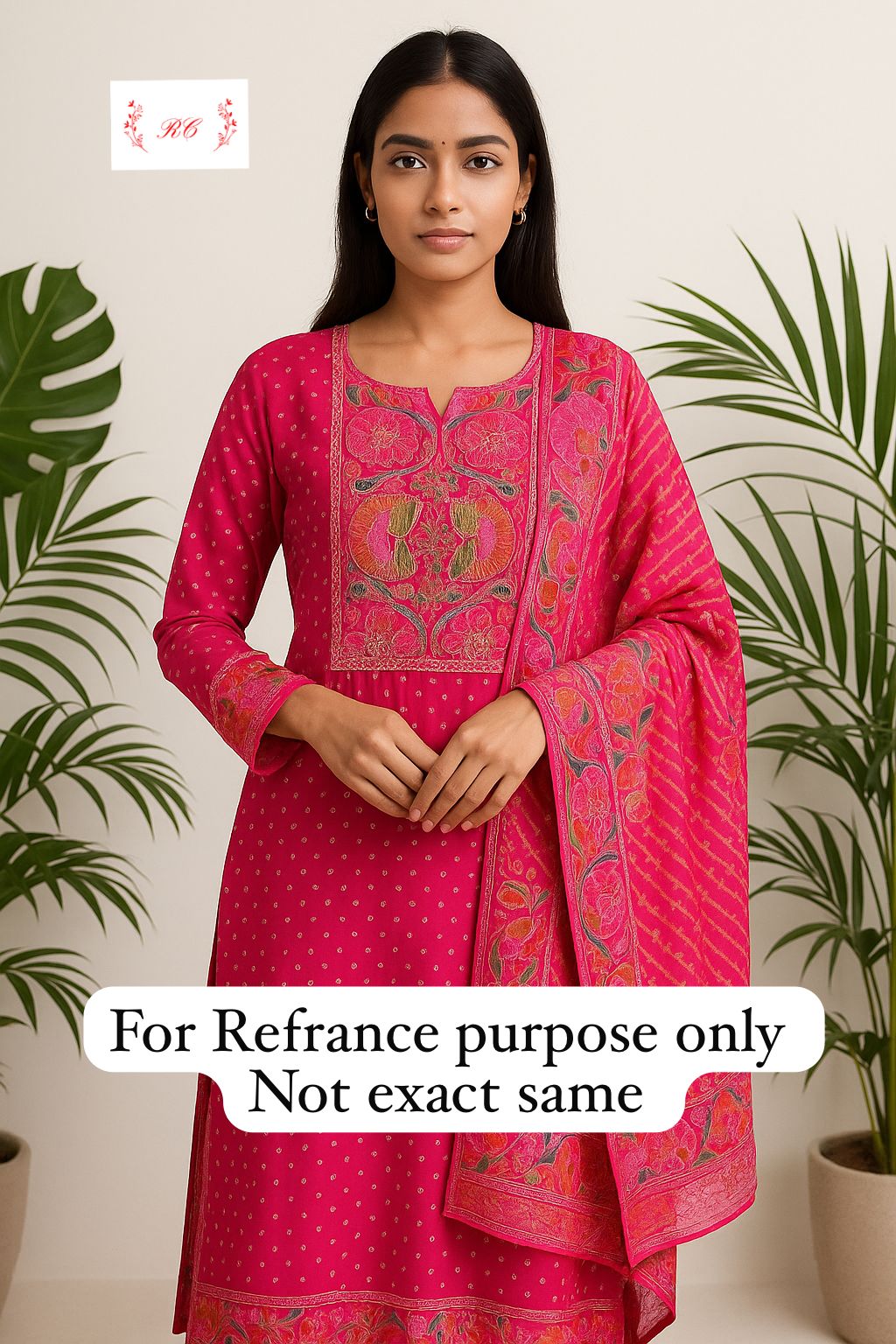 Pure silk unstitched ladies suit Rc17616