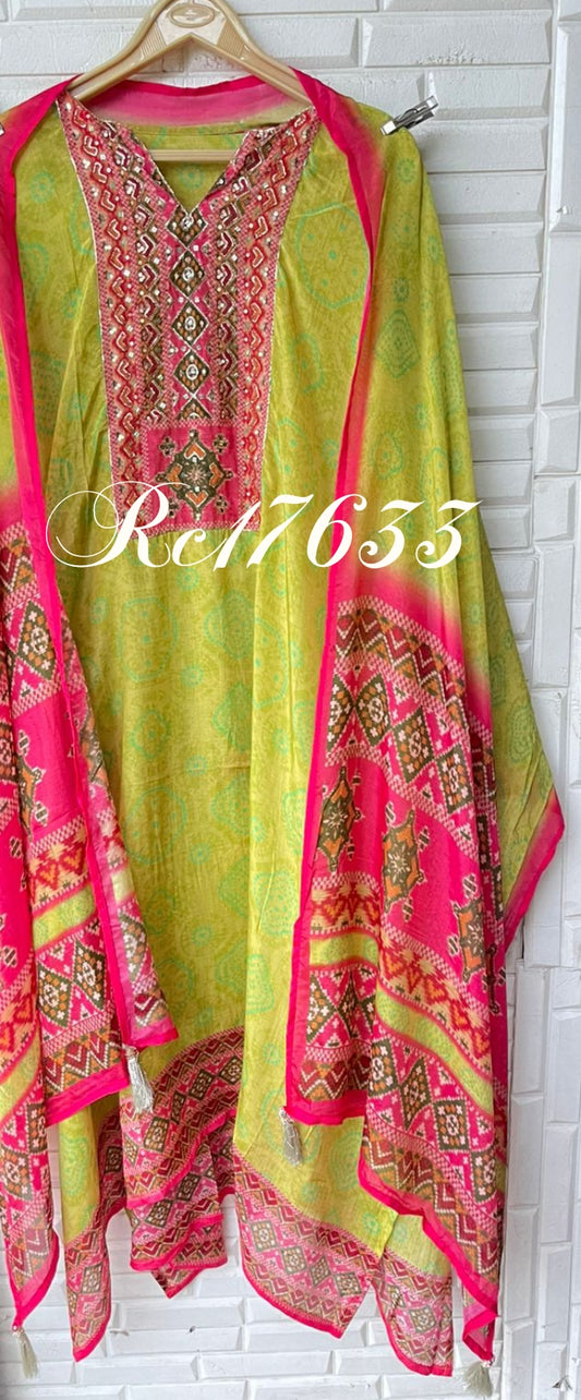Bhandani Paper Silk Unstitched Ladies Suit RC-17633 – view 2