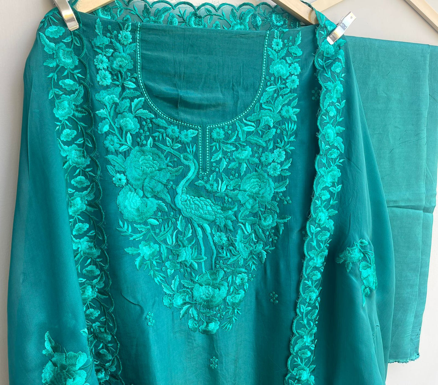 Crape silk unstitched ladies suit Rc17893  (b)