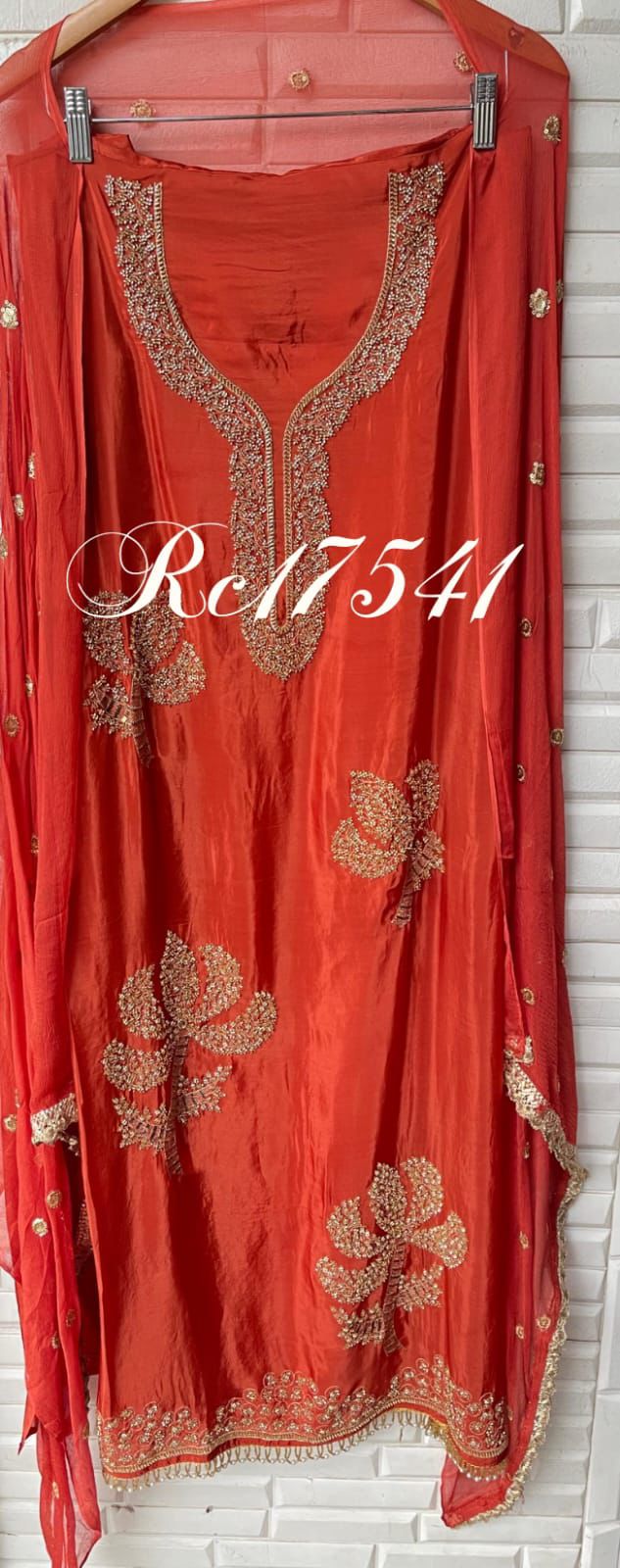 Organza unstitched ladies suit Rc17541