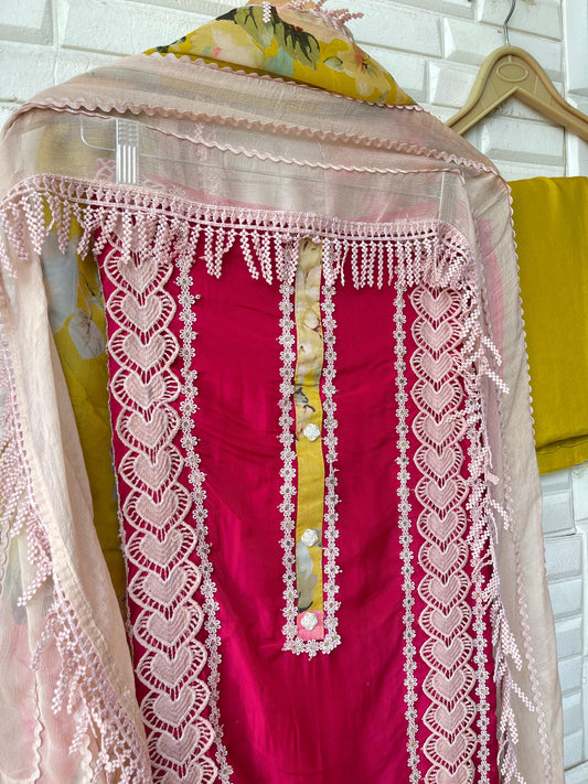 Organza unstitched ladies suit Rc17852 (a)