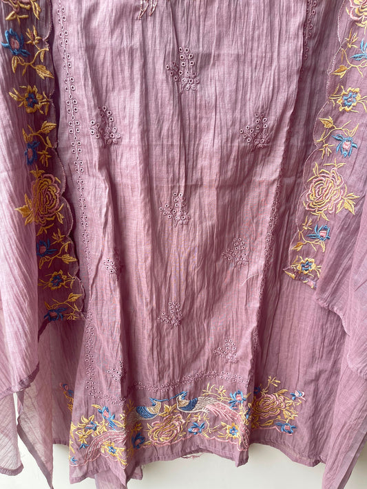 Mul cotton fabric unstitched ladies suit Rc19063