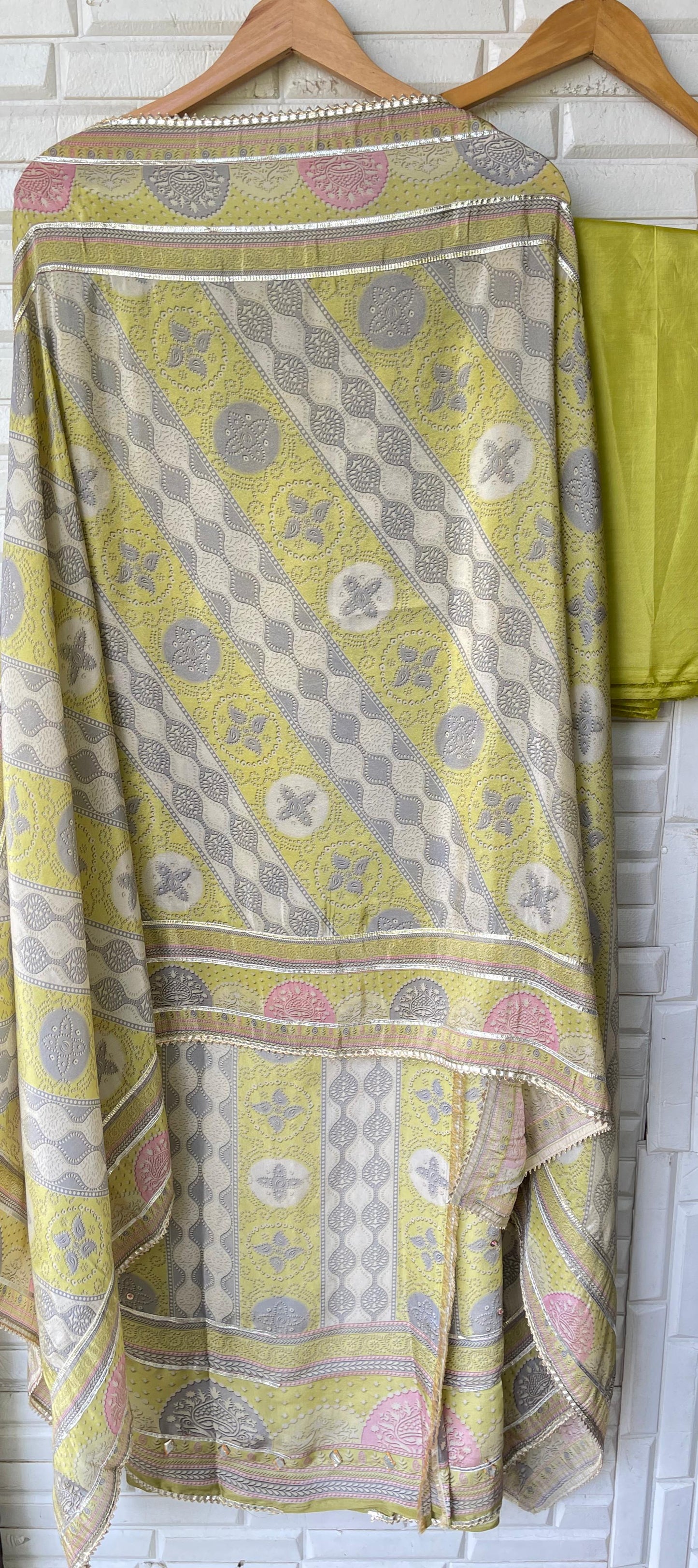 Shimmer tassar silk unstitched ladies suit Rc17679 (a)