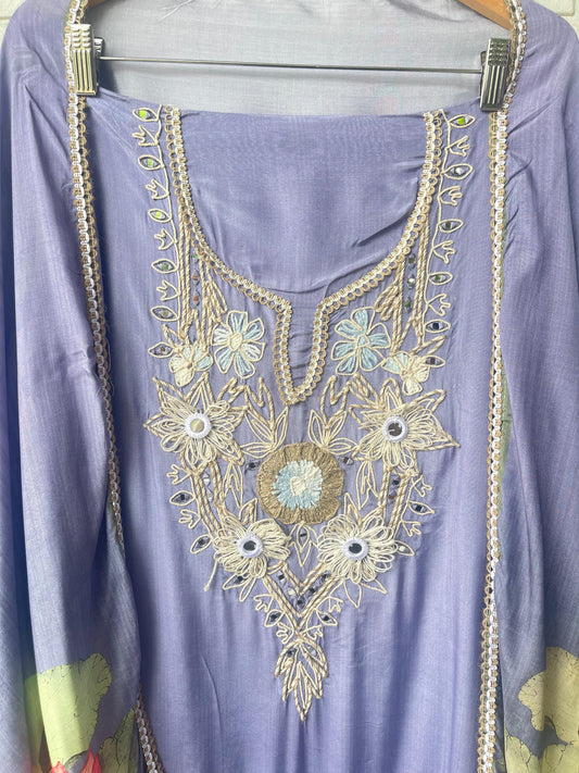 Muslin unstitched ladies suit Rc17524