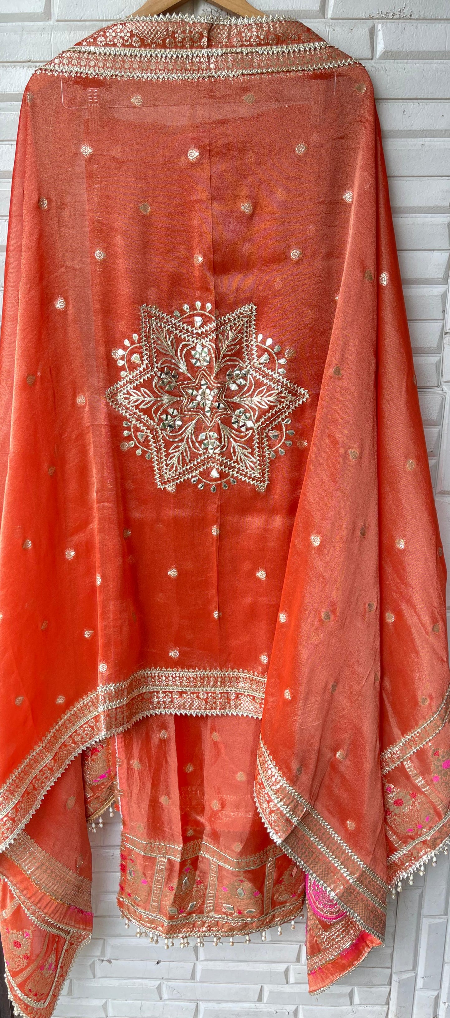 Banarasi shimmer silk unstitched ladies suit Rc17668 (c)