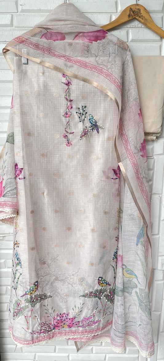 Banarasi kota doriya unstitched ladies suit Rc17548