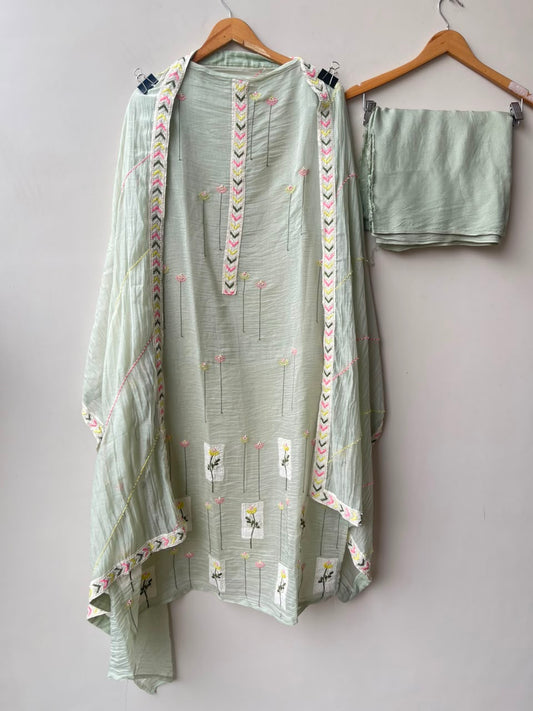 Pure mul cotton unstitched ladies suit Rc19040