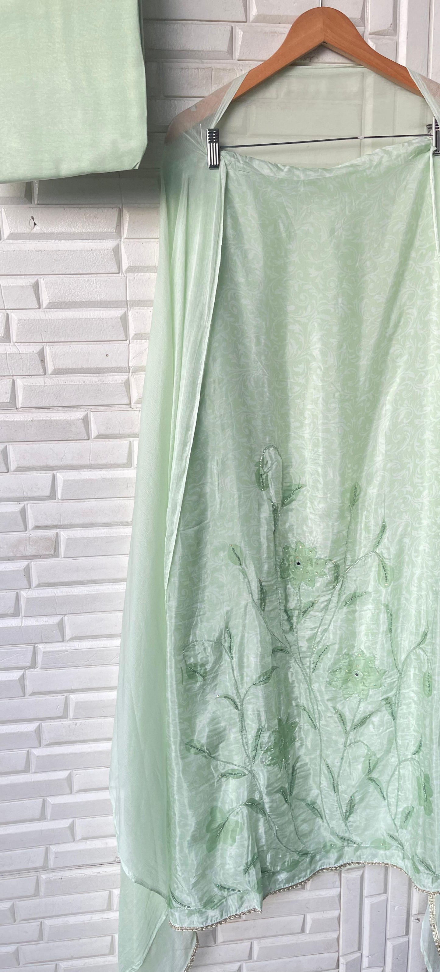 Organza unstitched ladies suit Rc17295 (b)