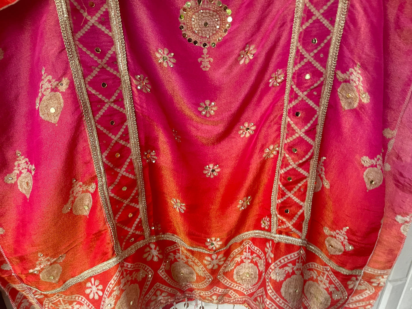 Shimmer silk unstitched ladies suit Rc17776