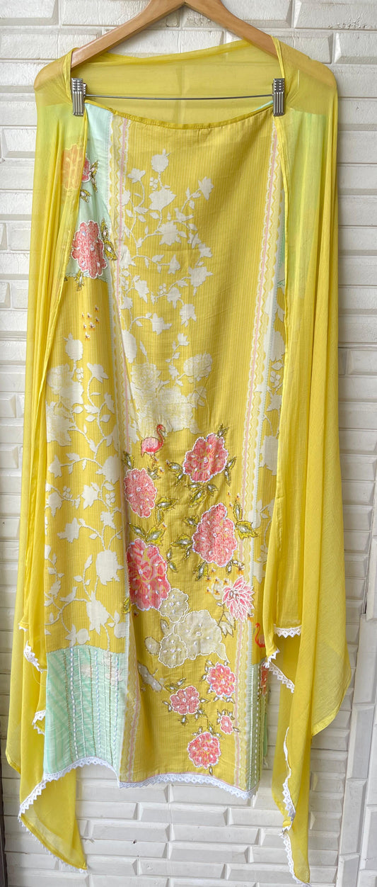 Muslin unstitched ladies suit Rc17103