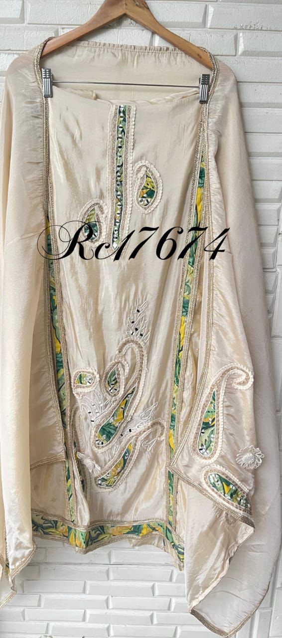Banarasi shimmer silk unstitched ladies suit Rc17674(b)