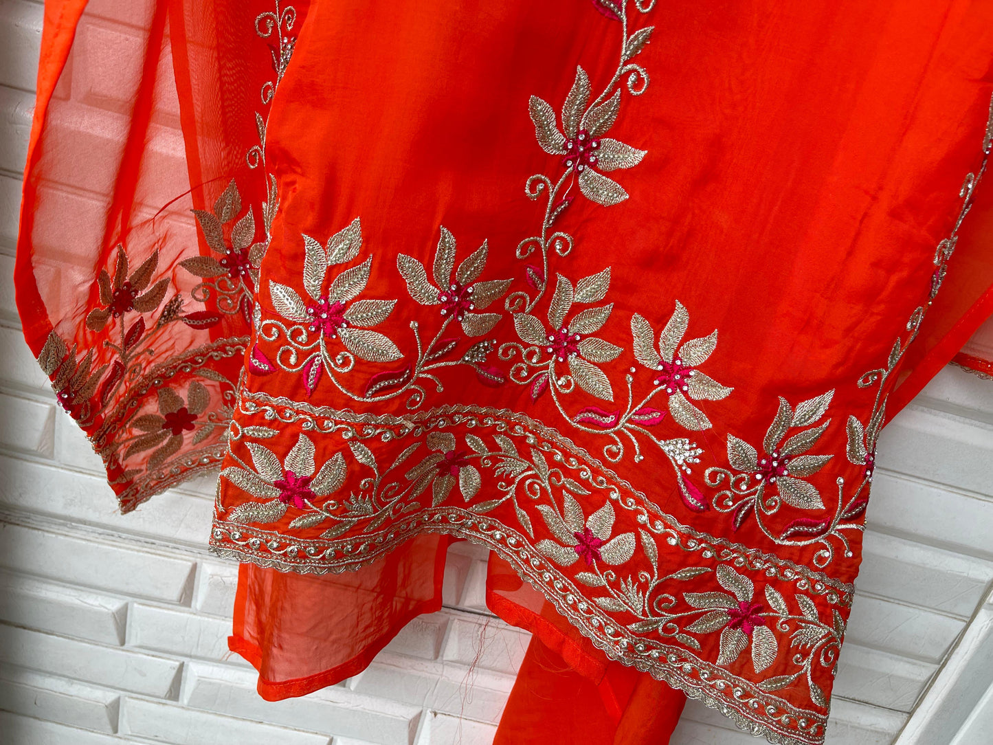 Organza unstitched ladies suit Rc17476 (a)