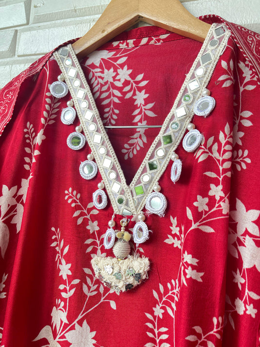 Tassar silk unstitched ladies suit Rc17639