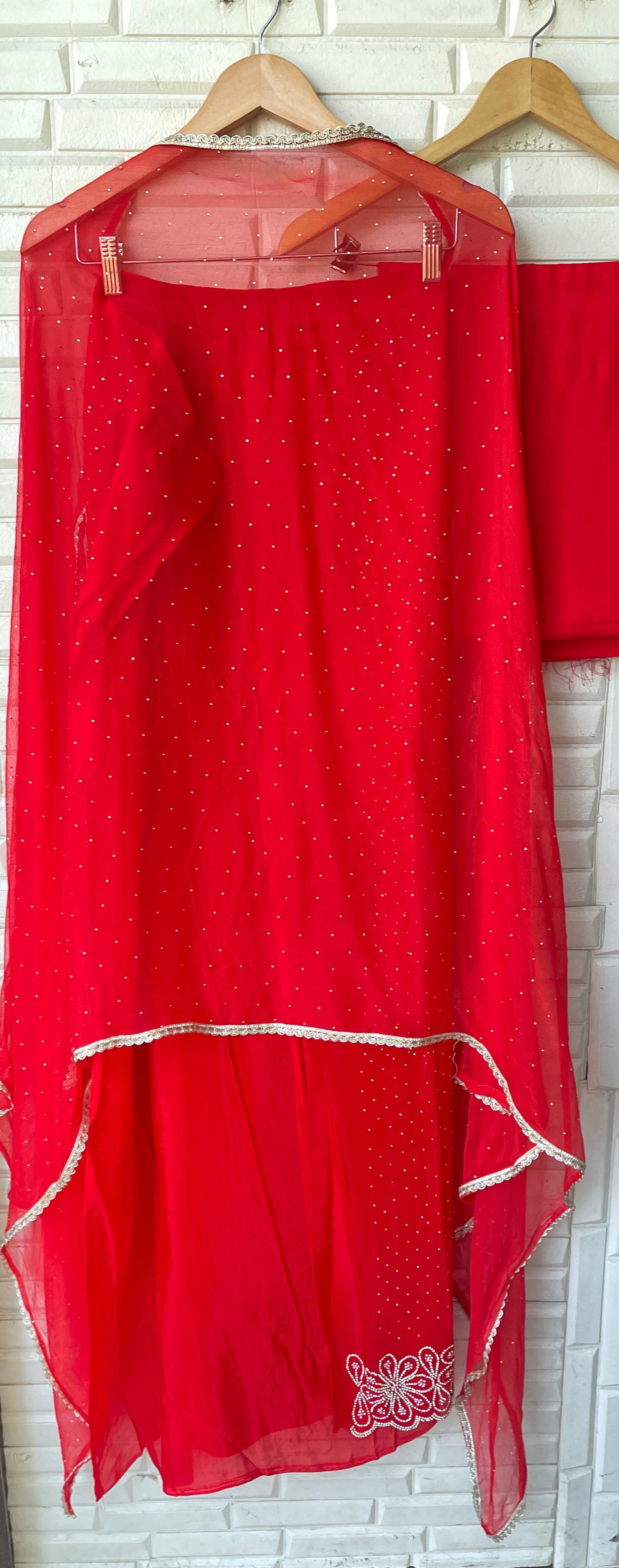 Organza unstitched ladies suit Rc17799