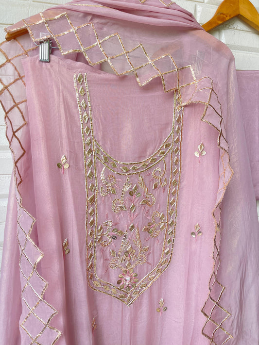 Shimmer Glass organza unstitched ladies suit Rc17595 (b)