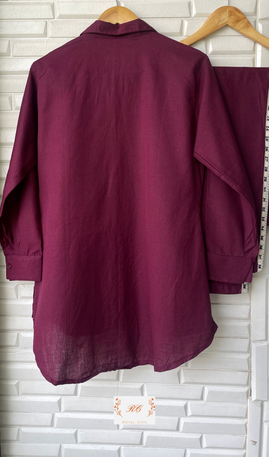Linen Ready to Wear Co-ord Set Rc12138