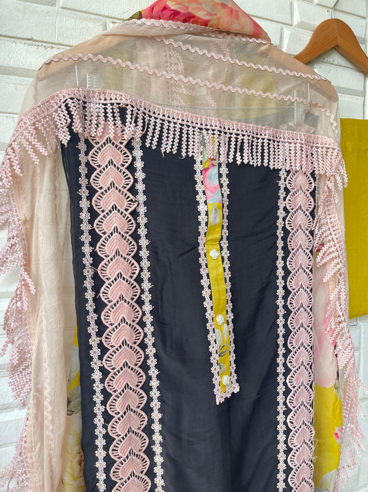 Organza unstitched ladies suit Rc17852 (b)