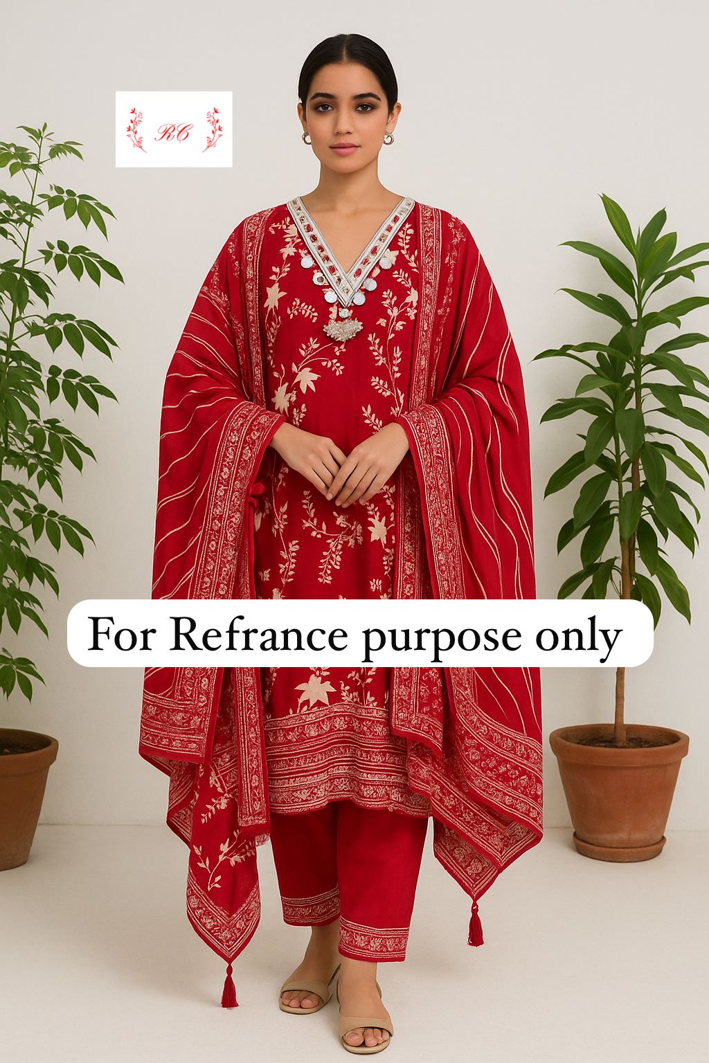 Tassar silk unstitched ladies suit Rc17639
