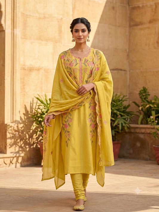 Mul chanderi unstitched ladies suit Rc19308 (b)