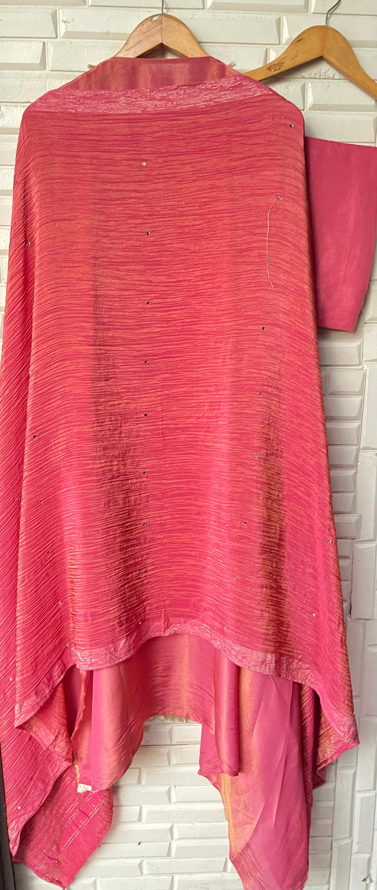 Shimmer silk semi stitched ladies suit Rc17535 (b)