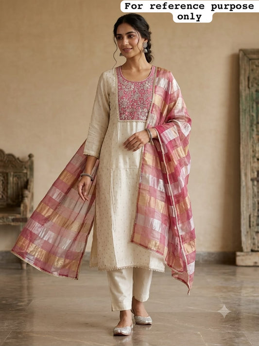 Banarasi shimmer silk ladies unstitched suit Rc19137