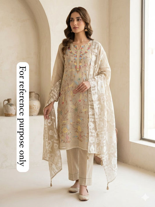 Mul chanderi unstitched ladies suit Rc18575