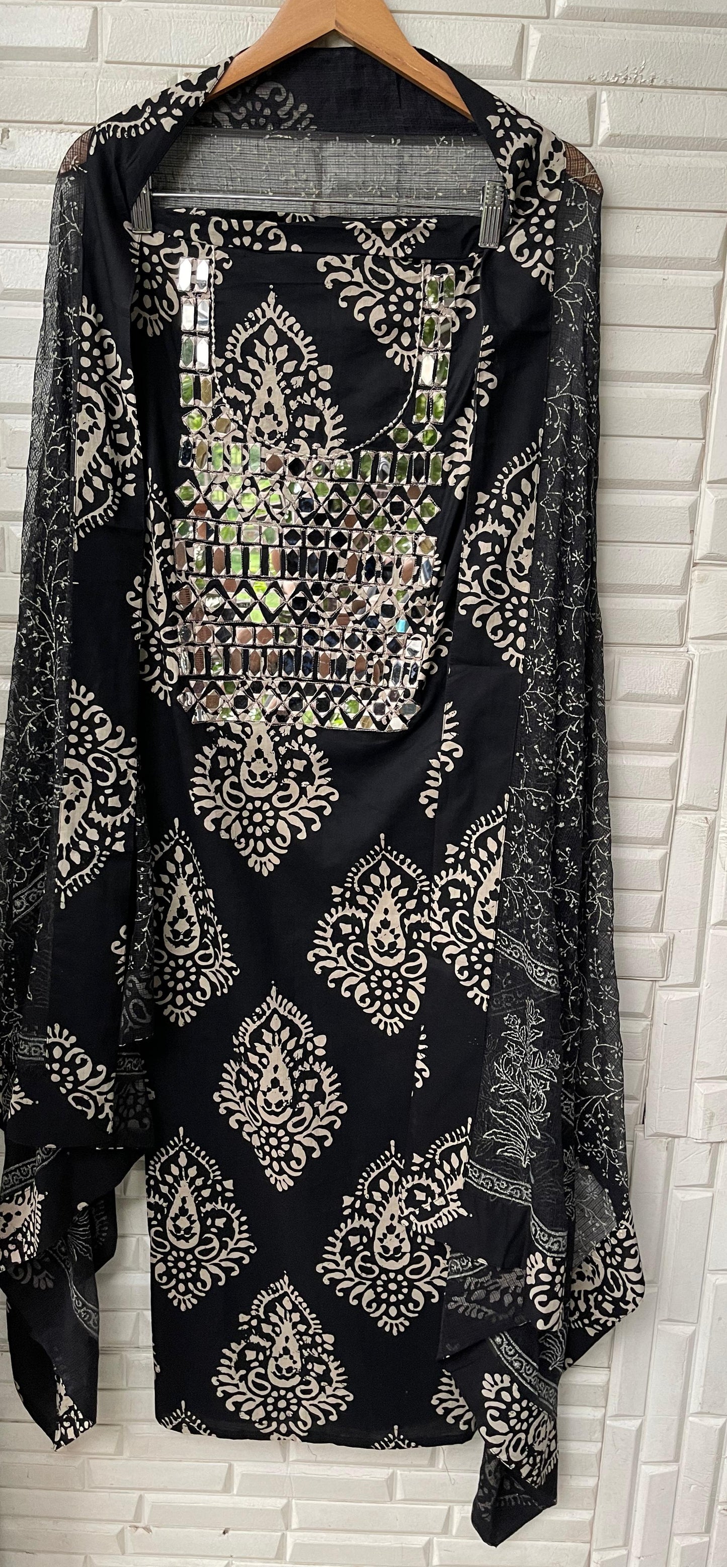 cotton unstitched ladies suit Rc17395