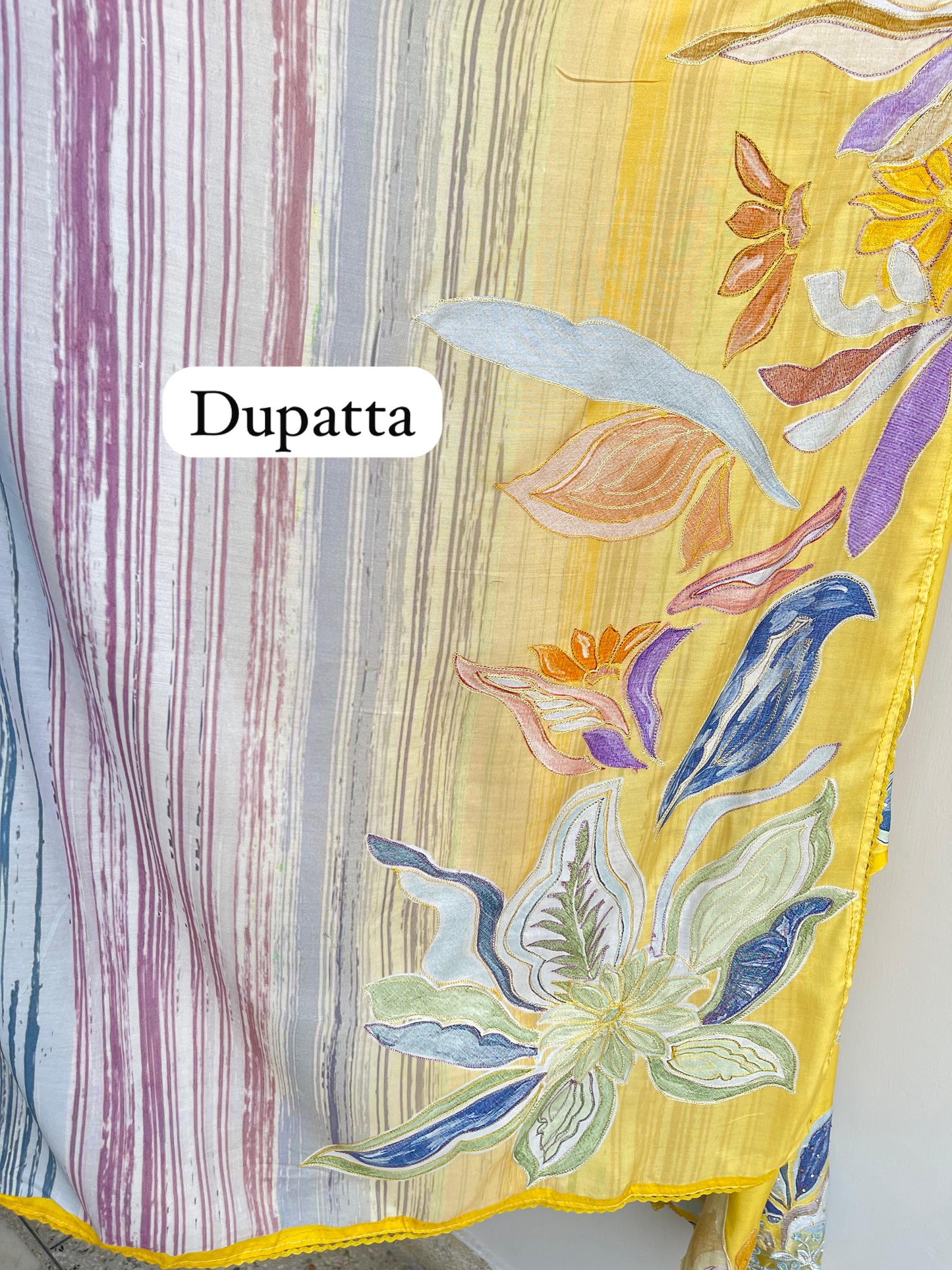 Muslin silk unstitched ladies suit Rc17933