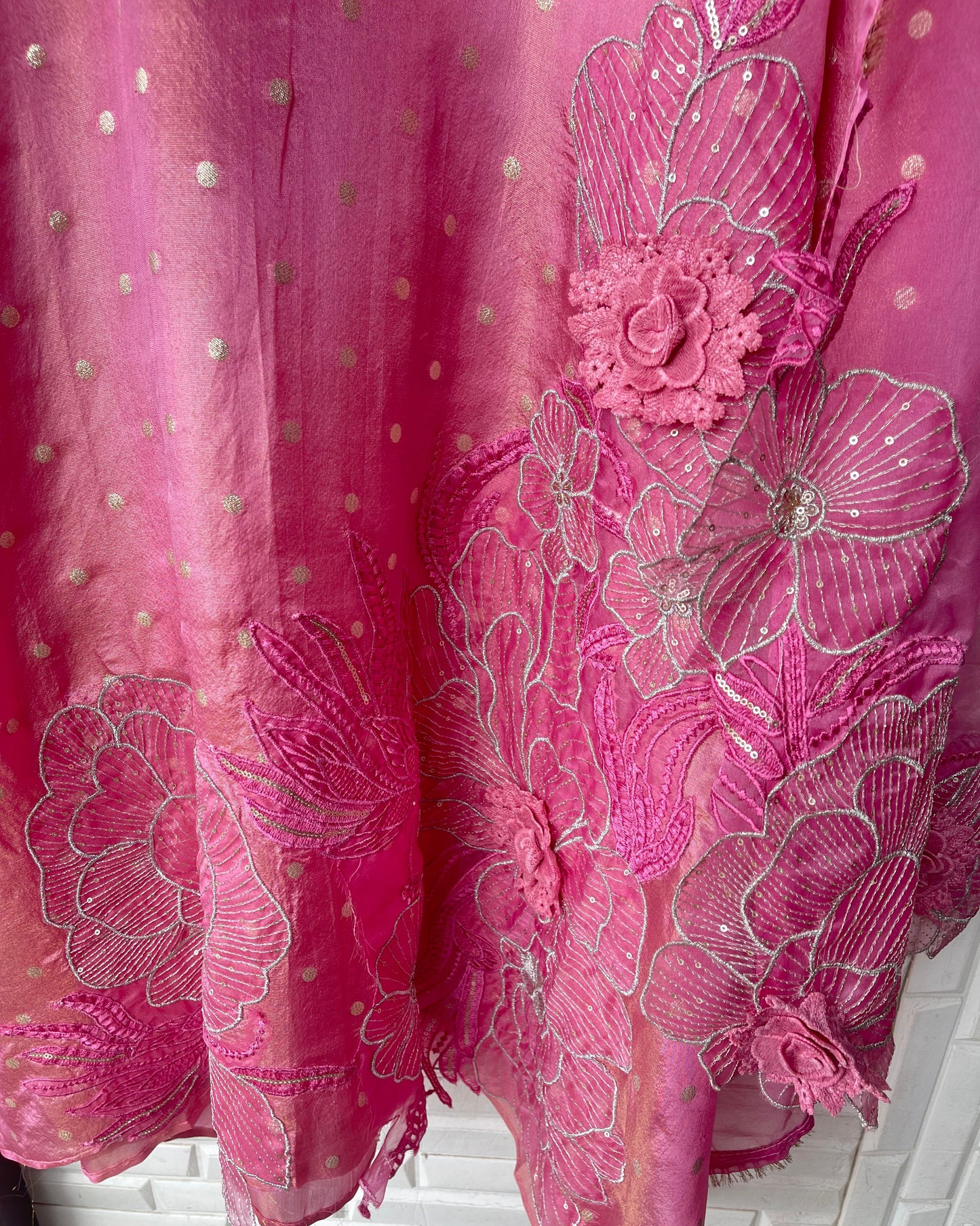 Shimmer banarasi silk semi stitched ladies suit Rc17568 (a)