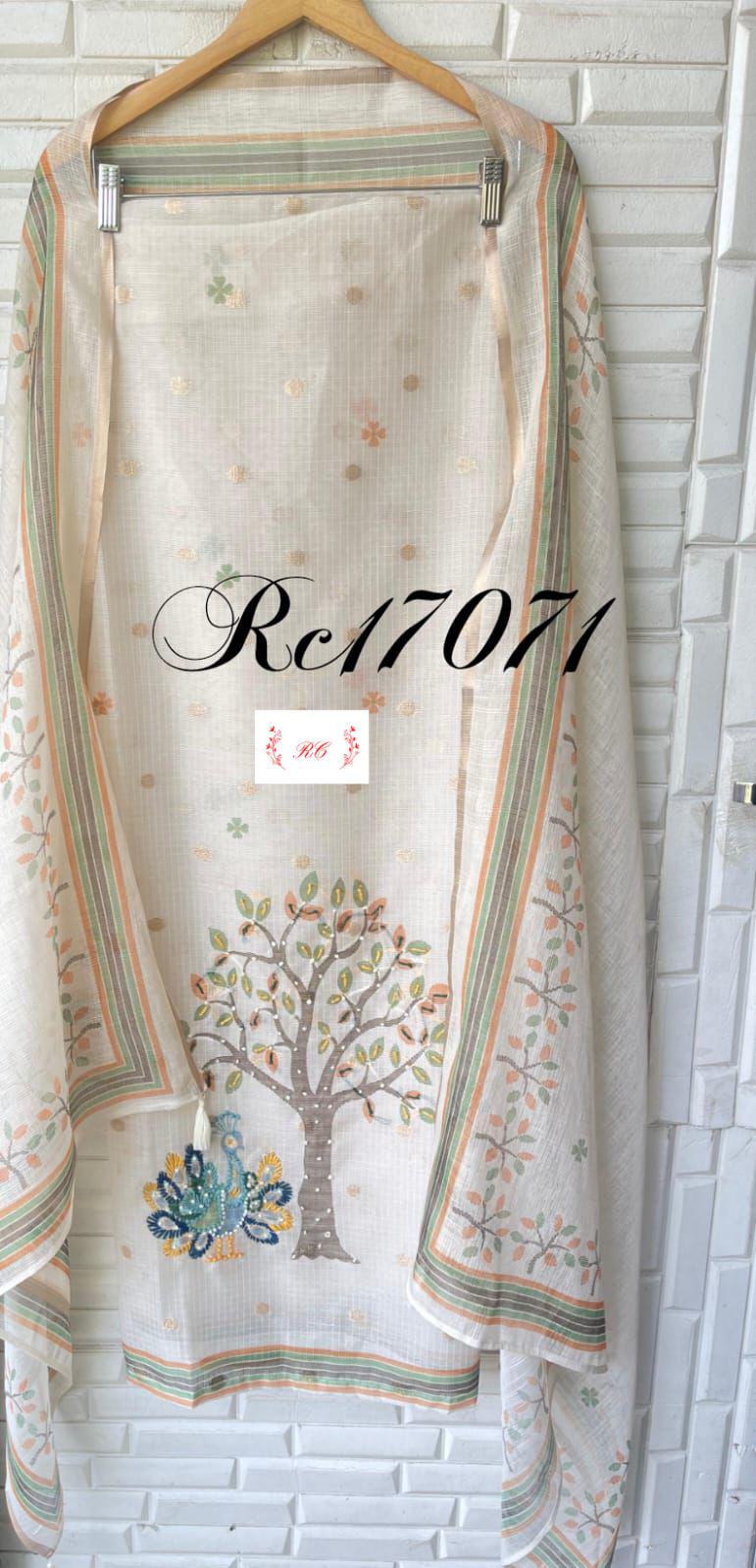 Kota cotton unstitched ladies suit Rc17071