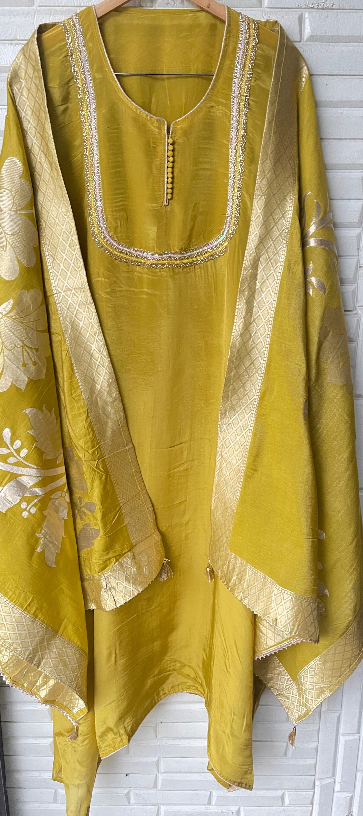 Muslin crepe unstitched ladies suit Rc17446 (b)