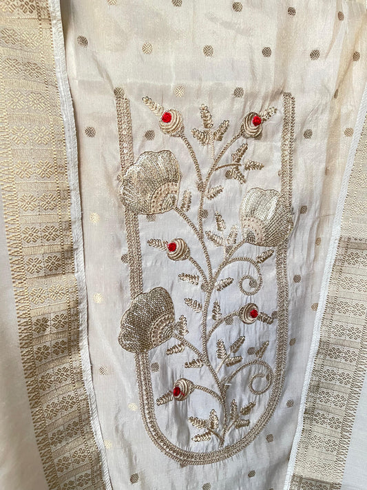 Shimmer silk unstitched ladies suit Rc17588