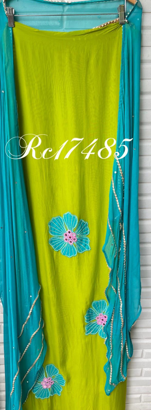 Organza unstitched ladies suit Rc17485