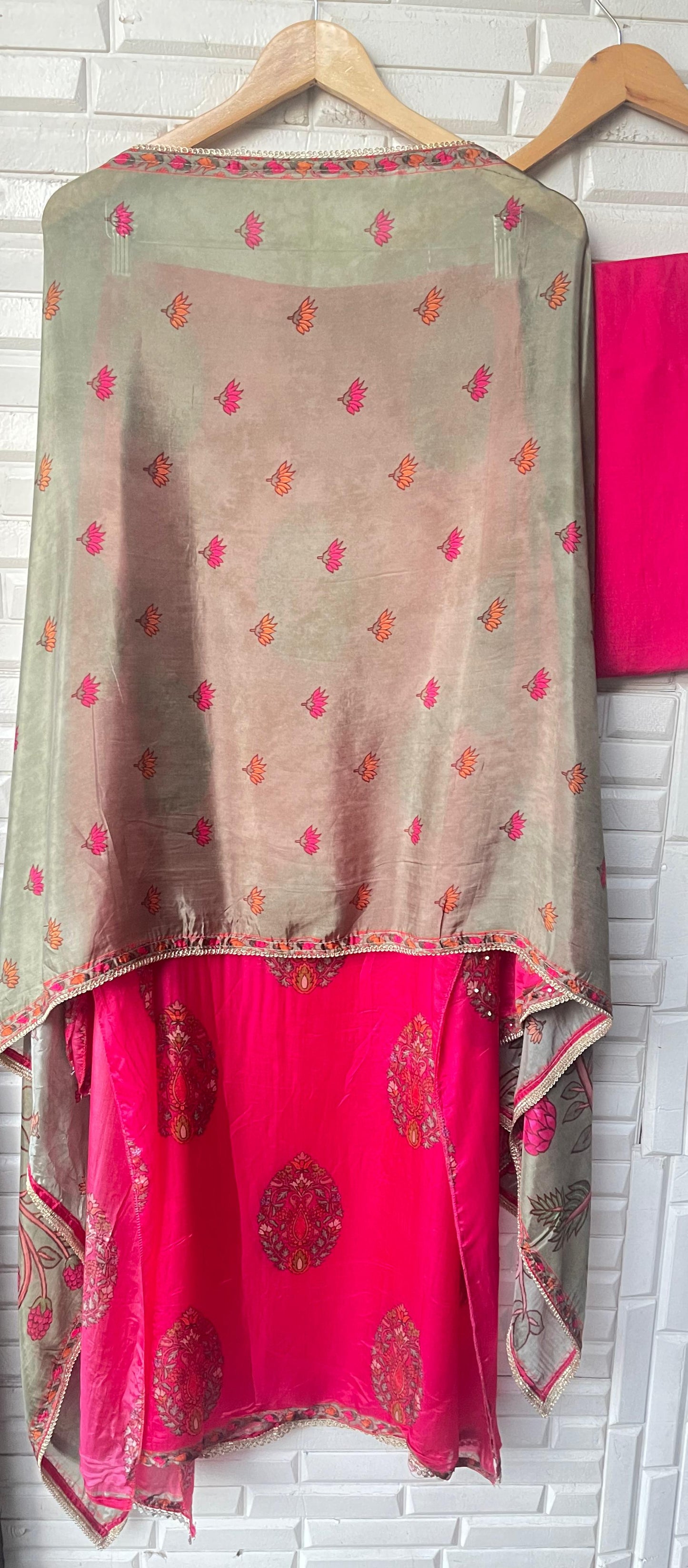 Glass organza unstitched ladies suit Rc17700 (a)