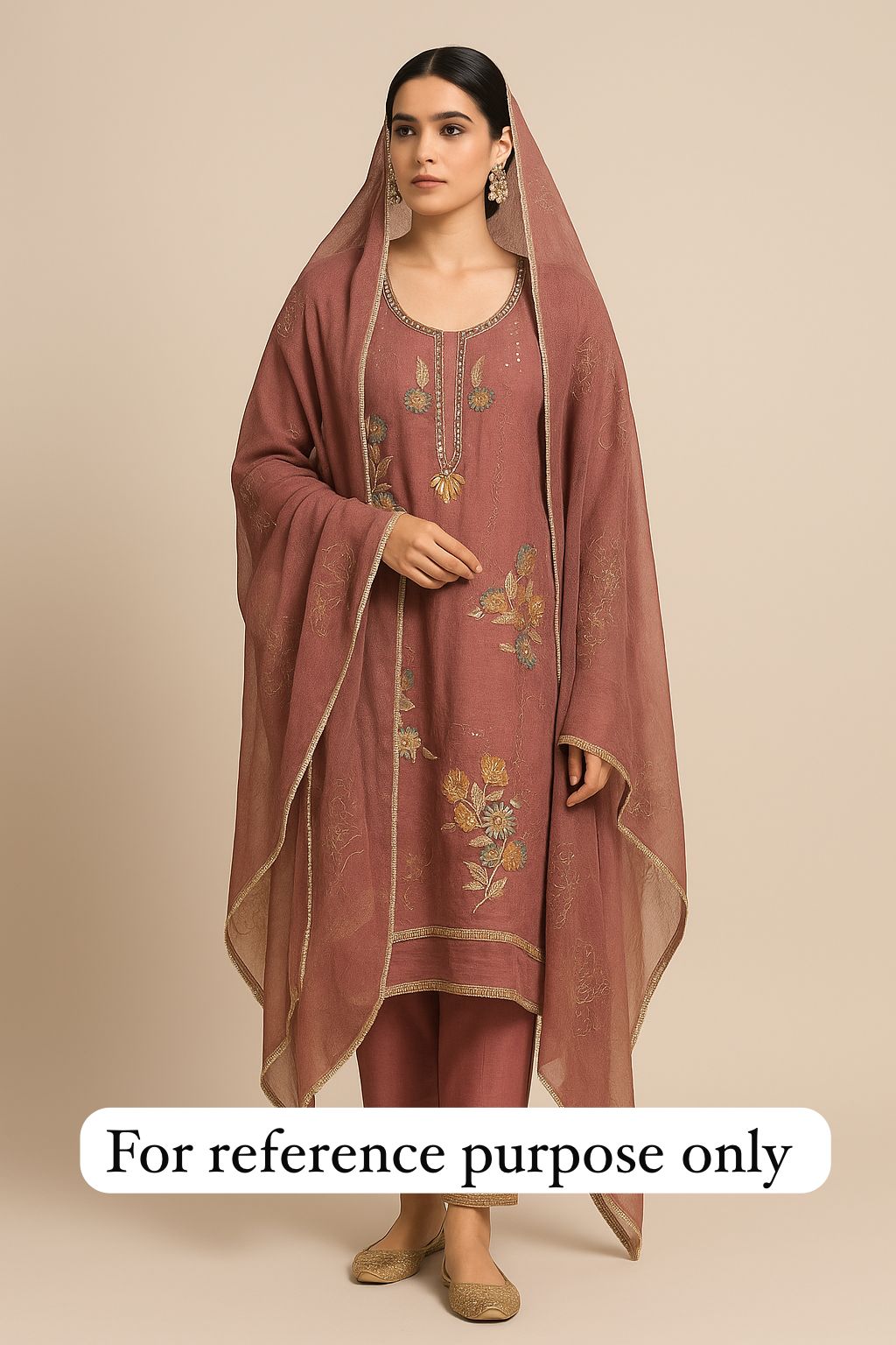 Self crushed shimmer chinon unstitched ladies suit Rc17788 (c)