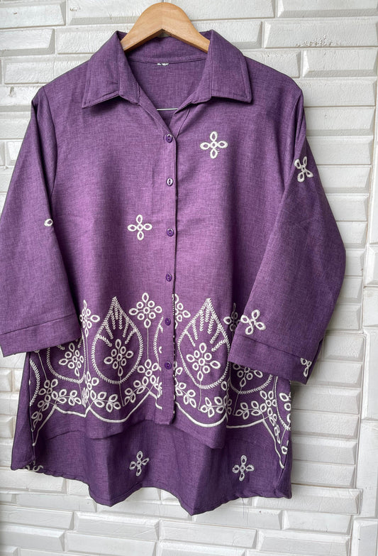 Soft linen readymade ladies coord set Rc17337 (a)