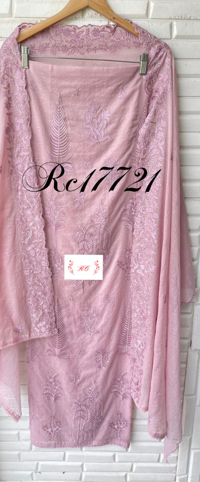 Mul chanderi unstitched ladies suit Rc17721