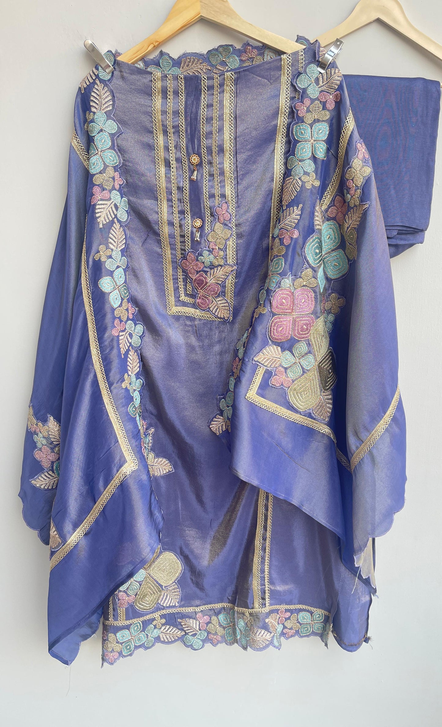 Shimmer silk unstitched ladies suit Rc17916