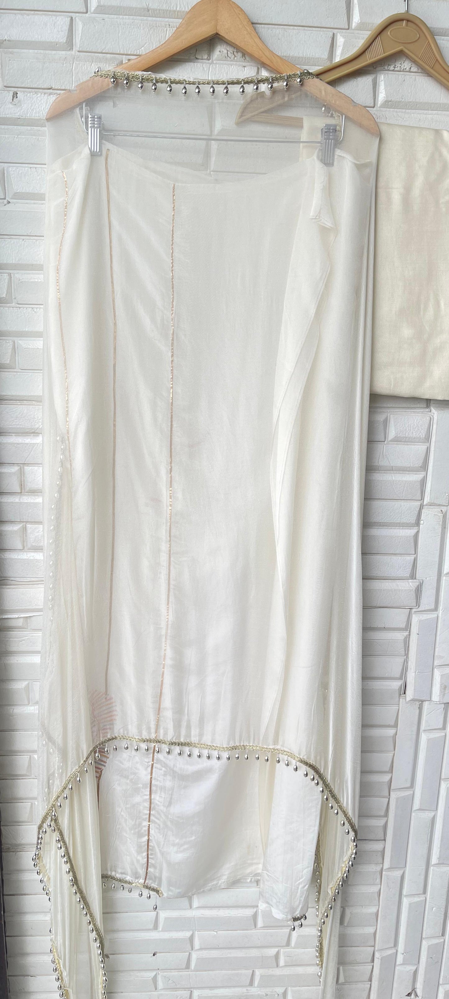 Glass organza unstitched ladies suit Rc17531