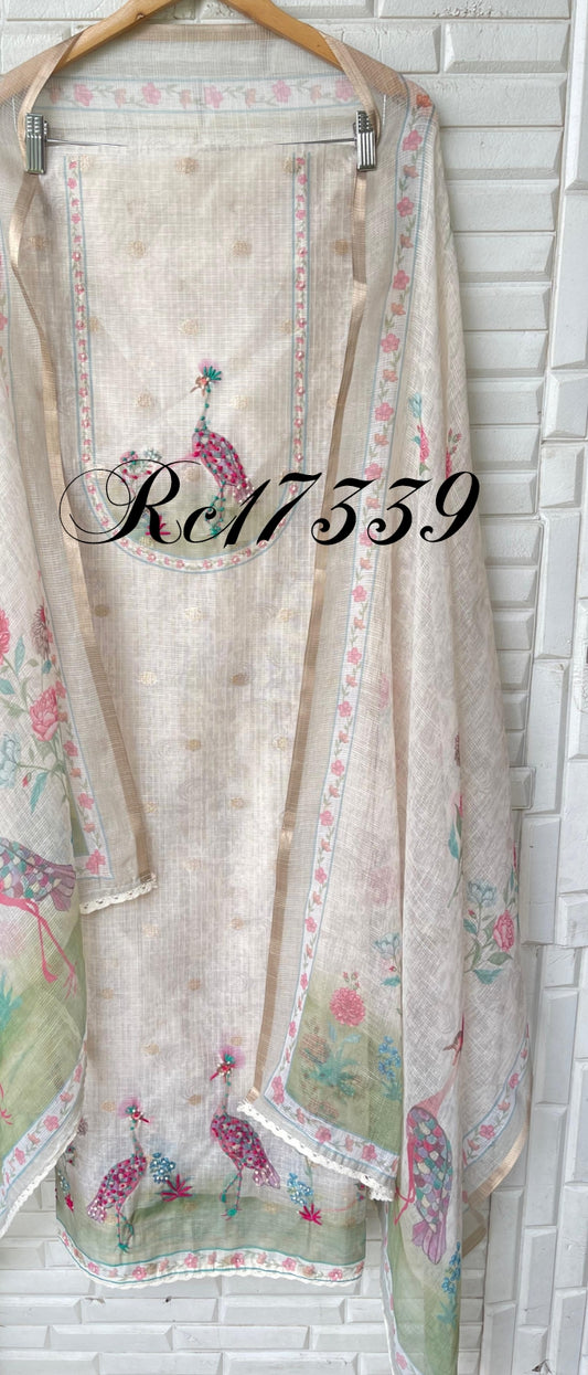 Kota doriya unstitched ladies suit Rc17339