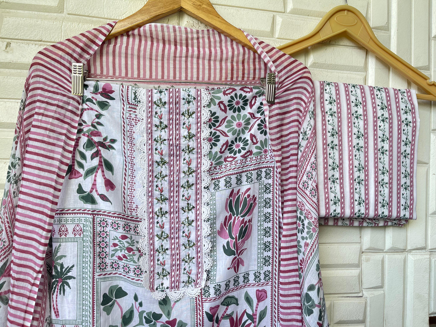 Cotton unstitched ladies suit Rc17392