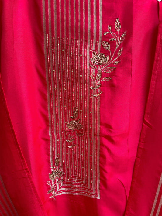 Banarasi tassar silk unstitched ladies suit Rc17905 (c)