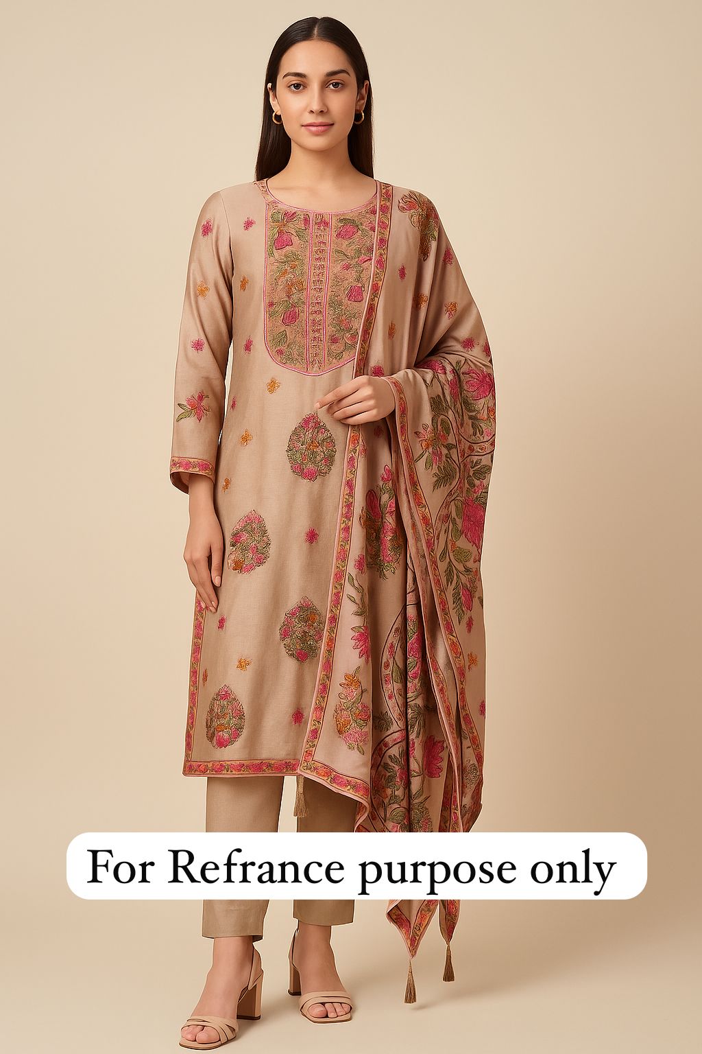 Paper silk unstitched ladies suit Rc17693