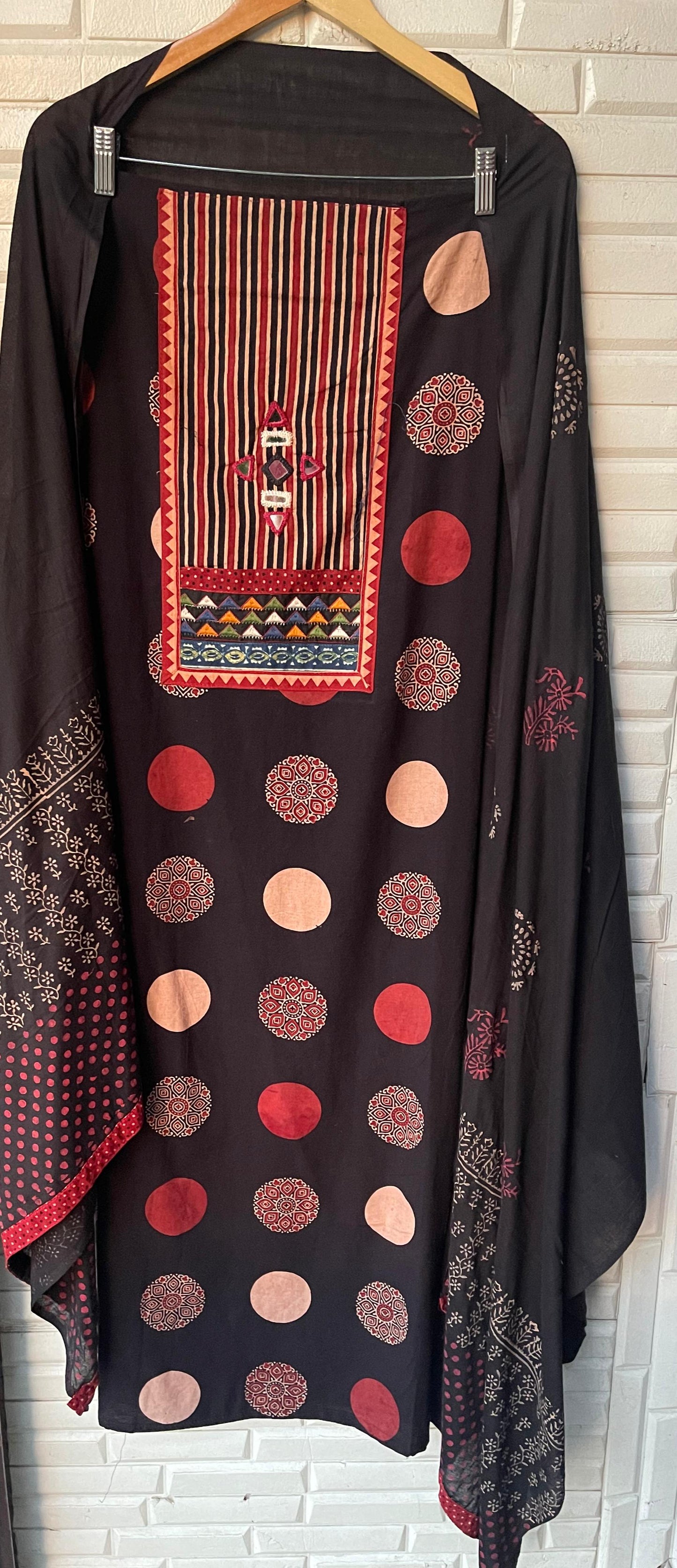 Cotton khadi unstitched ladies suit Rc17583 (b)